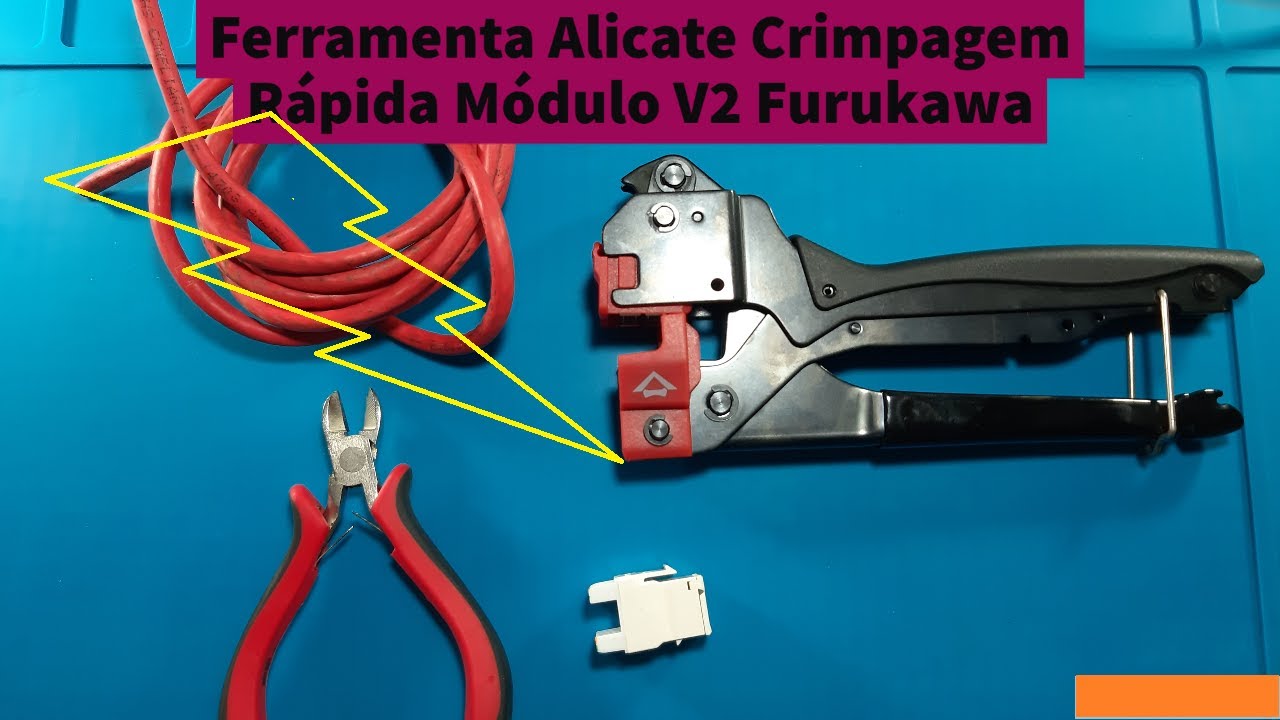 Como usar Ferramenta Alicate Crimpagem Rápida Módulo V2 Furukawa