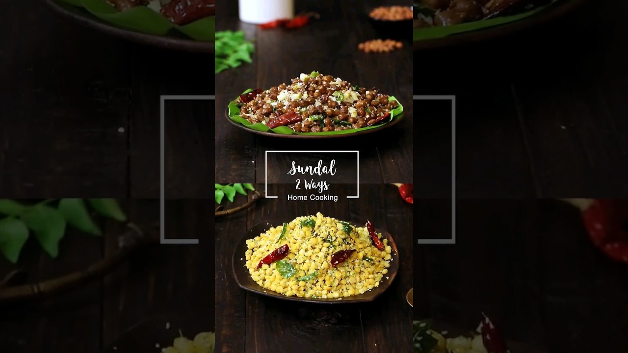 Delicious and Healthy Chickpea & Chana Dal Sundal Recipe #shorts