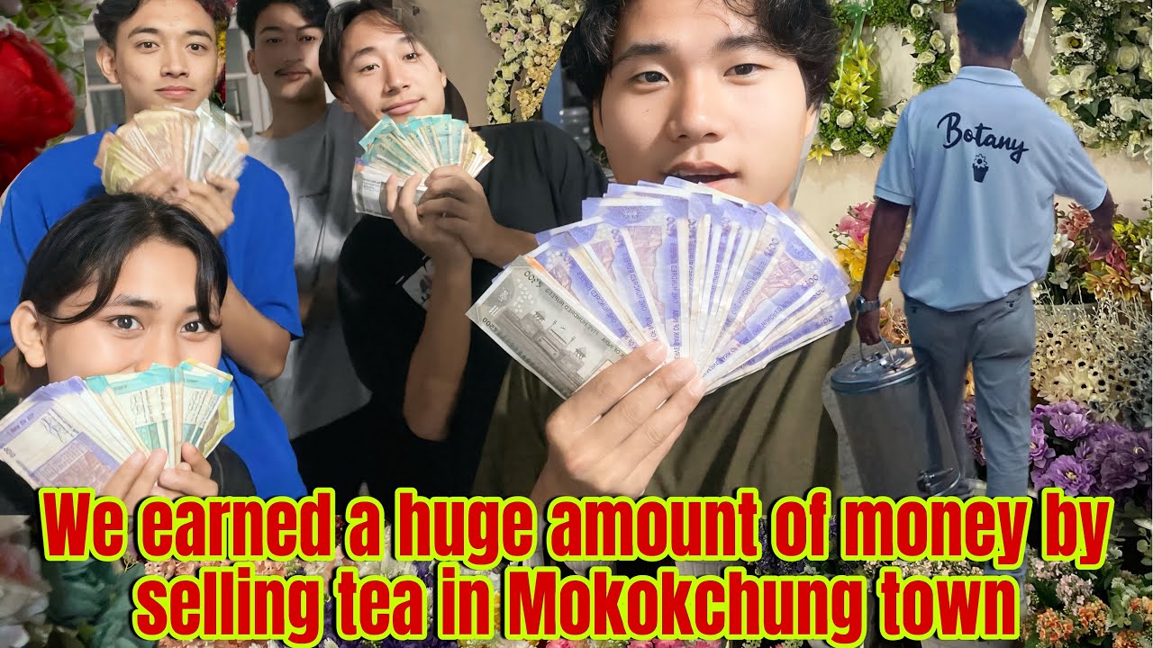 University students Selling tea in Mokokchung town | Department fundraise for study tour