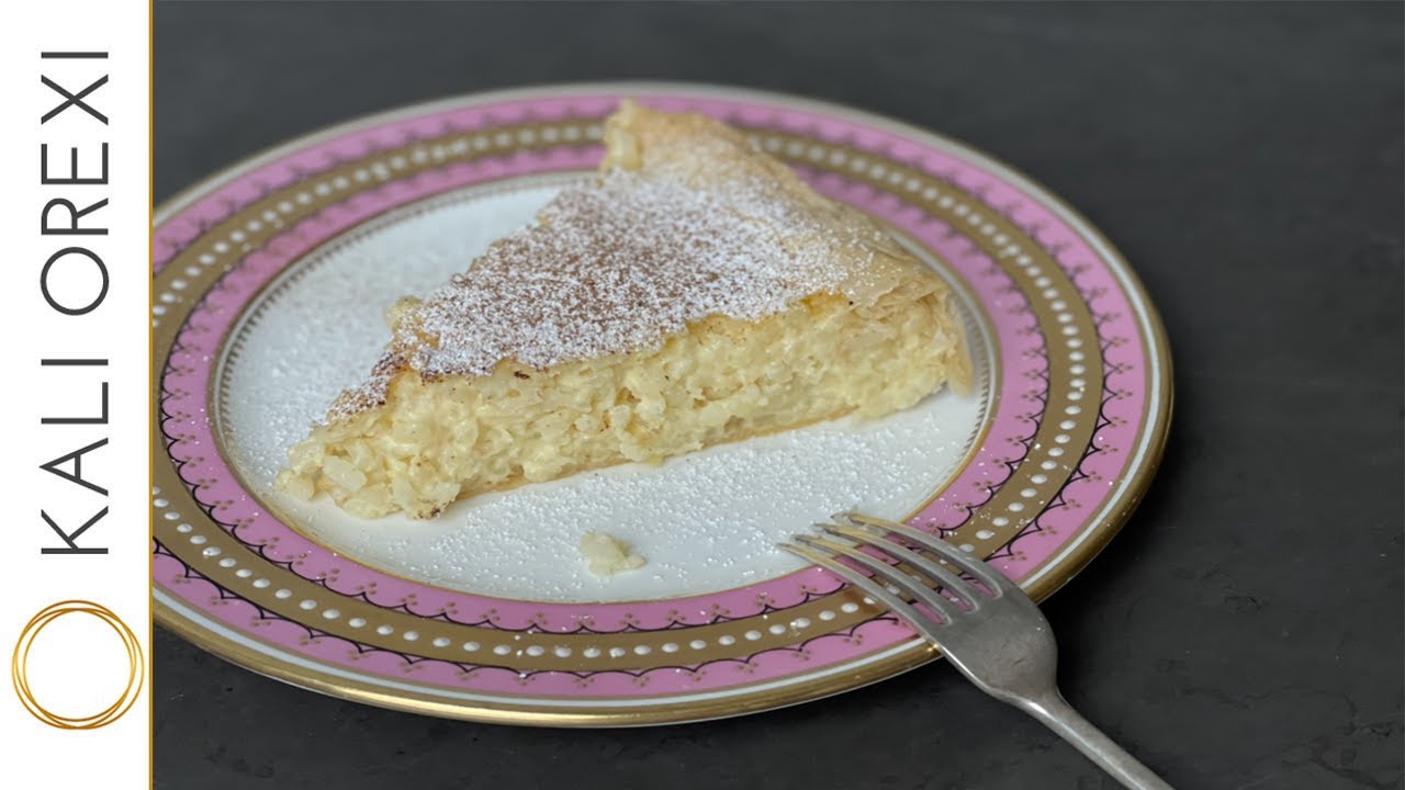 Jess' Rizopita - Greek Sweet Rice Fillo Pastry Pie Recipe