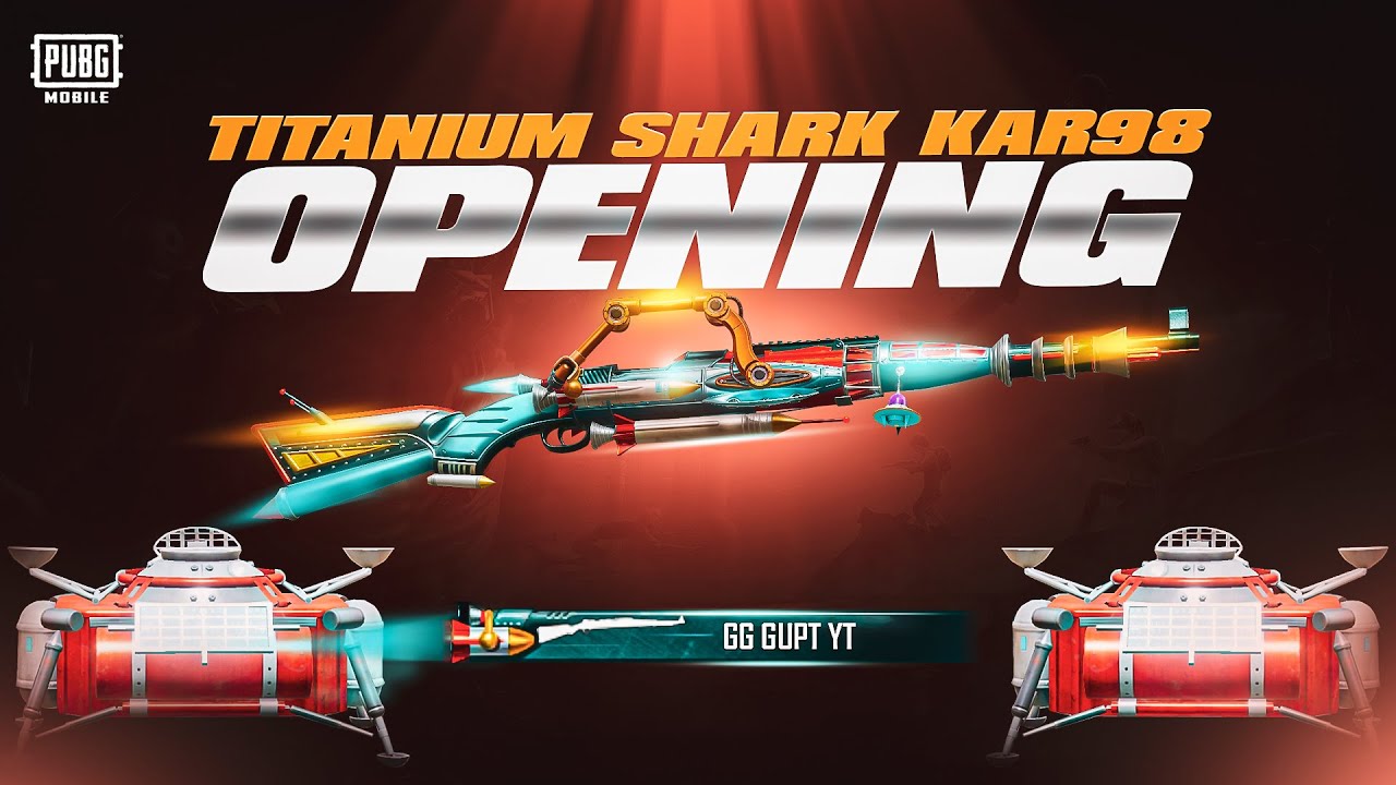 NEW KAR98 CRATE OPENING | TITANIUM SHARK LUCKY SPIN | LUCKIEST OPENING EVER 🔥 | PUBG MOBILE