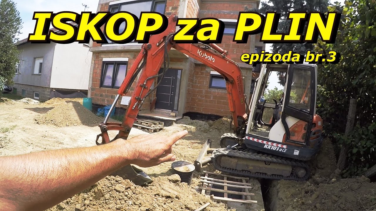 PROJECT EXCAVATOR 49 / Iskop mini bagerom za plin