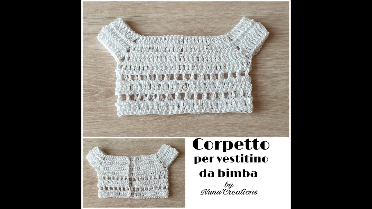 #nunucreations#corpetto#uncinetto# Come fare corpetto per vestitino a uncinetto  !!!