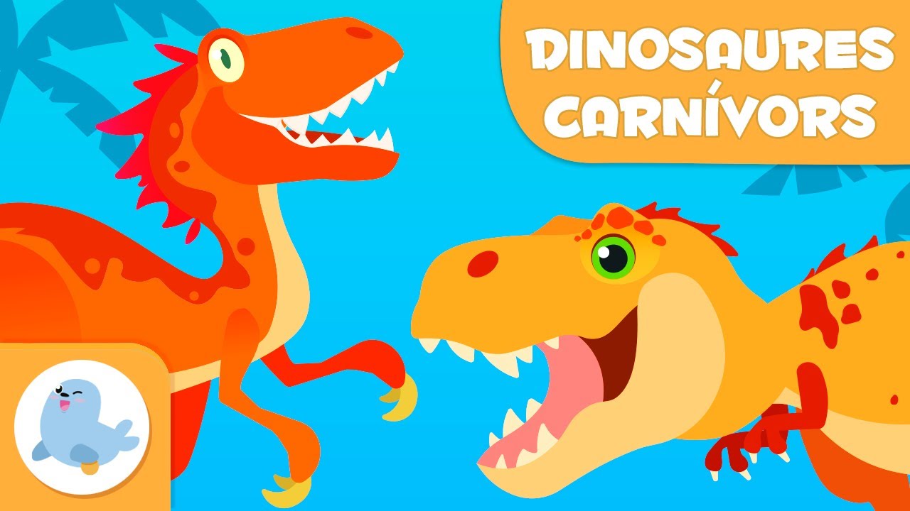 DINOSAURES per a nens en catal&agrave; 🦖 Dinosaures carn&iacute;vors 🦕 TIRANOSAURE REX, VELOCIRAPTOR, ESPINOSAURE