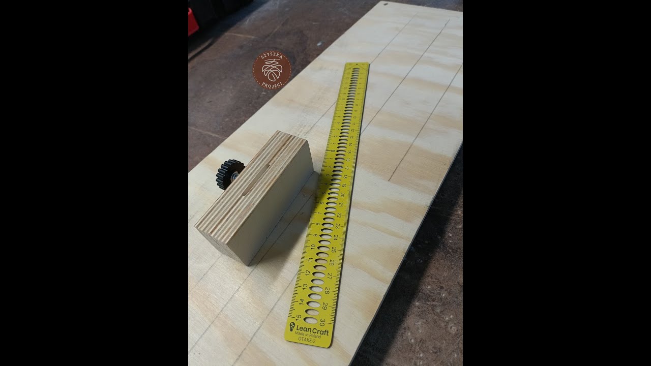 Uniwersalny miernik do znakowania linijką / Universal Ruler Marking Gauge #LeanCraft #Wolfcraft