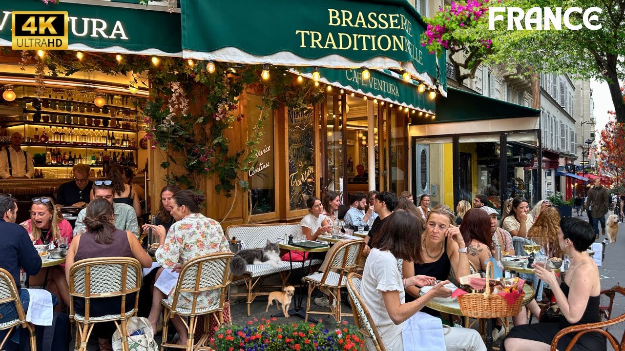 24 July 2026 PARIS 🇫🇷 FRANCE STREET WALK CITY Tour COZY CAFE ☕️ 🥨 HIDDEN ALLEYS GORGEOUS CITY TOUR 