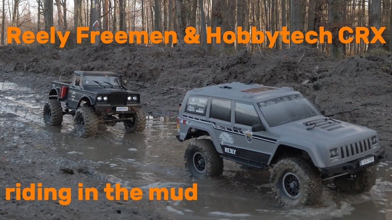 Reely Freemen & Hobbytech CRX riding in the mud