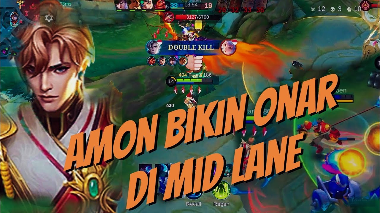 MAIN AMON MIDLAND 😱 AMONNYA NGAMUK DI MID! MUSUH SAMPE NYESAL NGE-GANK😱🔥. 