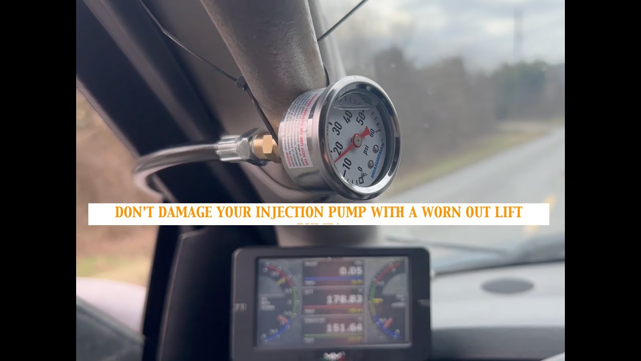 Cummins 5.9 Common Rail Lift Pump Test Kit DIY check fuel supply pressure cheap easy and quick