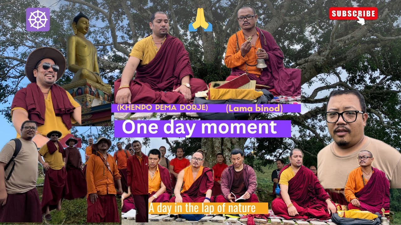 One day moment lama guru haru 🙏💐☸️ #highlights #nature #foryou #monk #buddist #💐🙏☸️