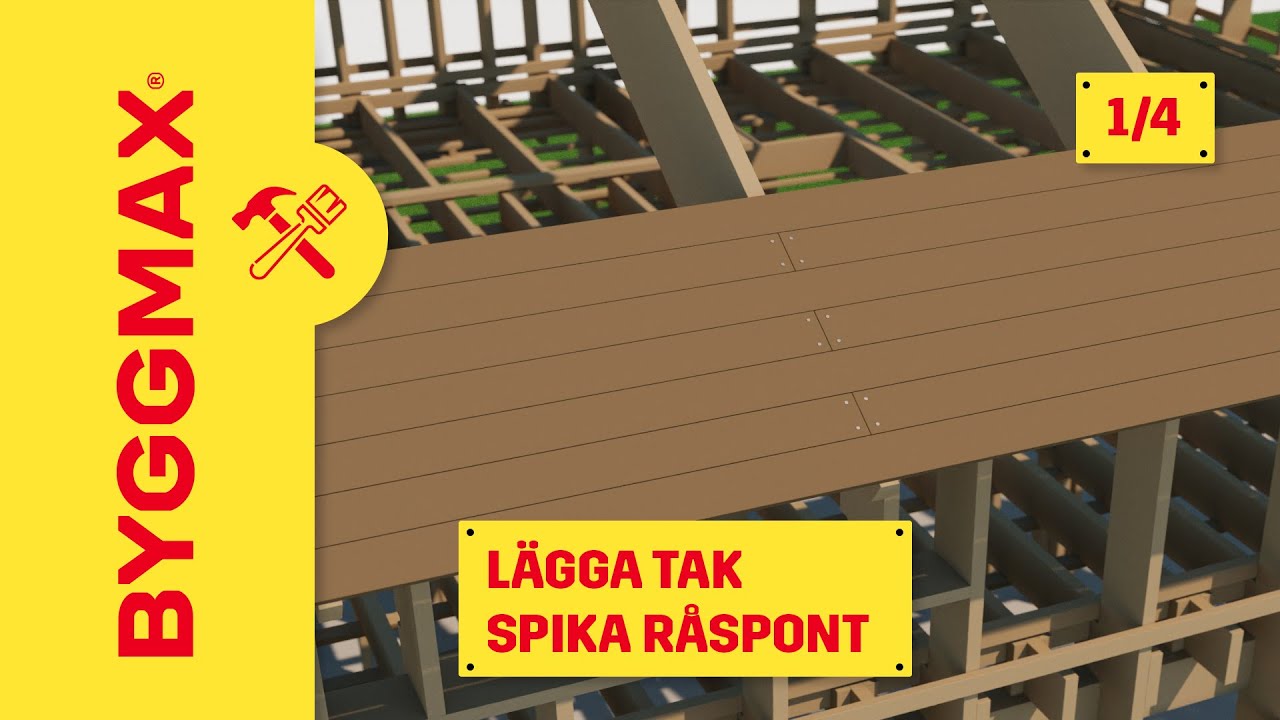 Lägga tak del 1, spika råspont