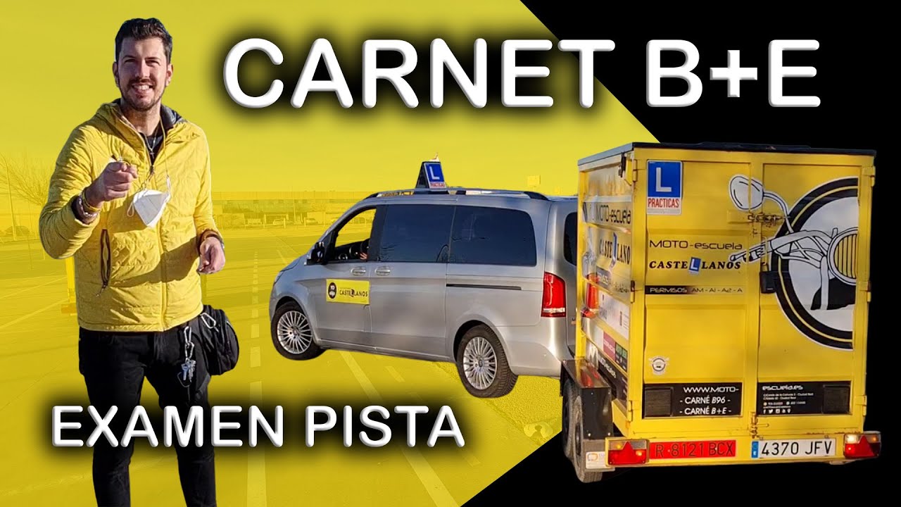 REMOLQUE CARNET B+E| EXAMEN pista ¿Qué hay que hacer? (La autoescuela que va conmigo. Ciudad Real)
