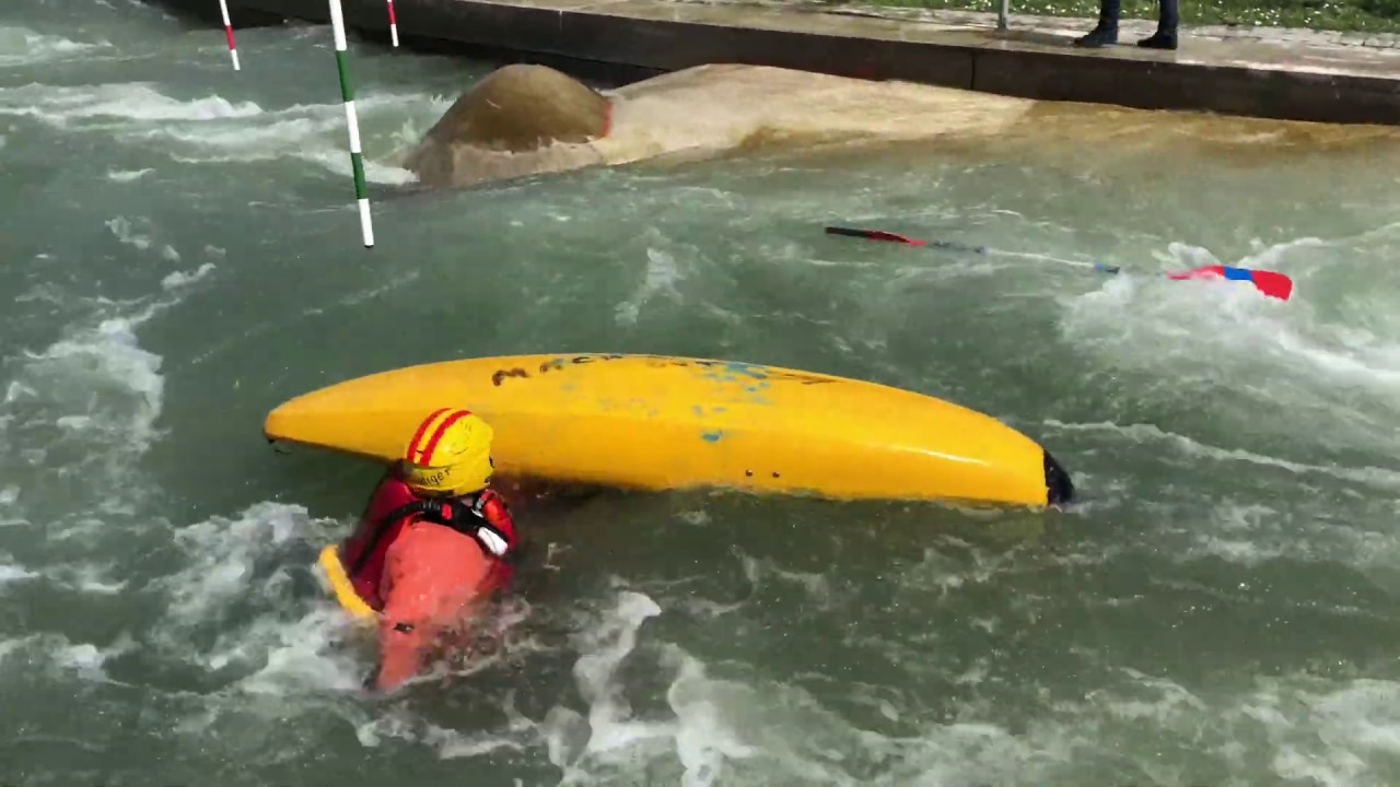 Training auf dem Eiskanal in Augsburg 2018