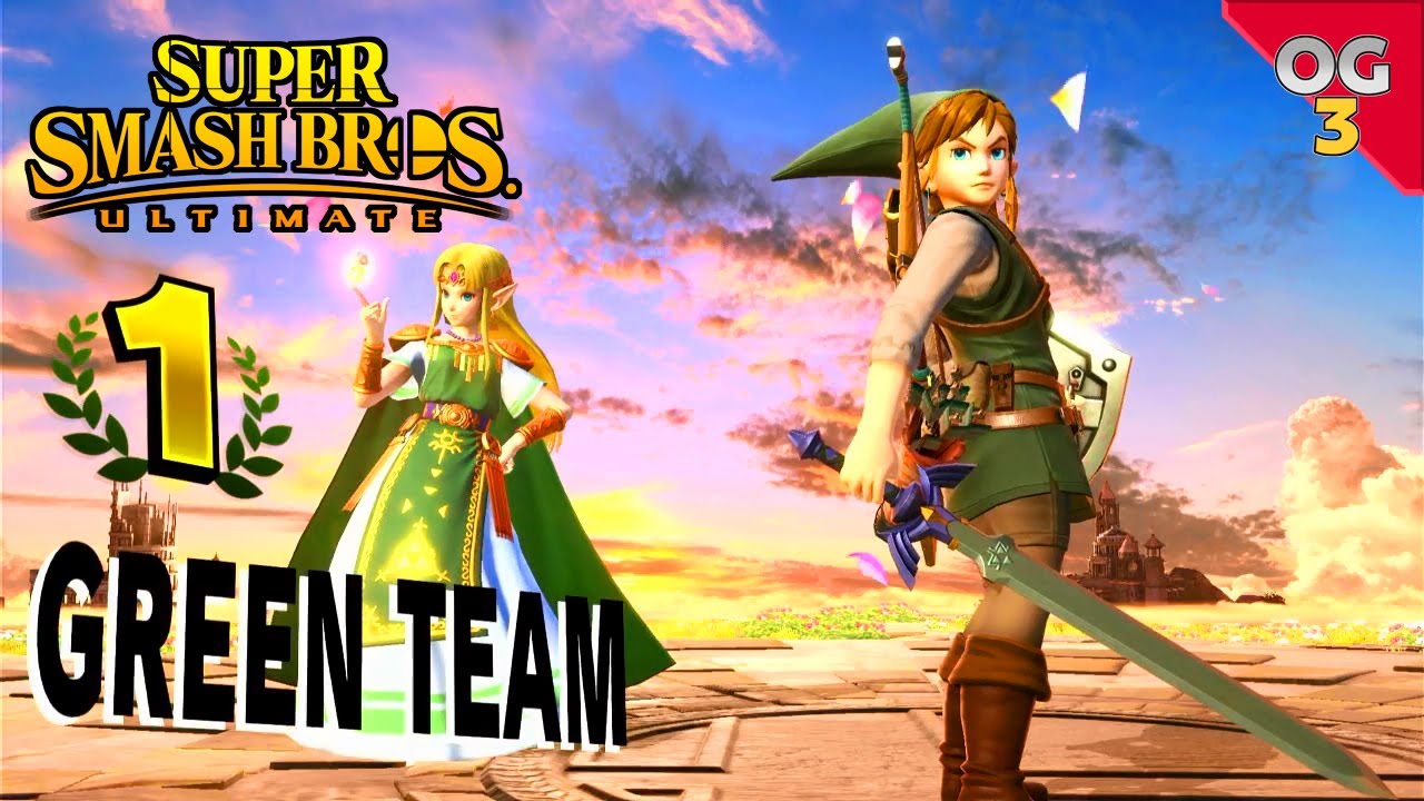 Smash Ultimate - Random Team Battles with Link and Zelda