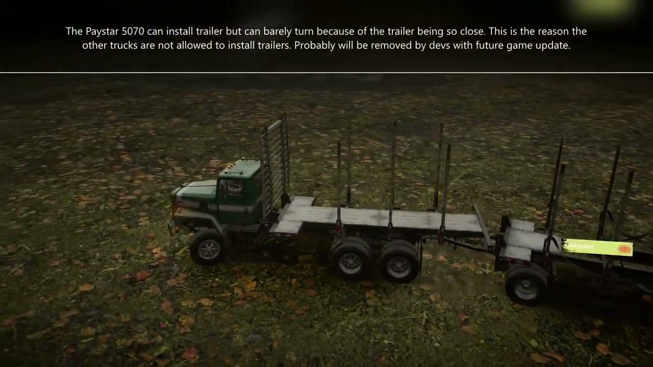 Snowrunner Trucks with medium logs addon +trailers