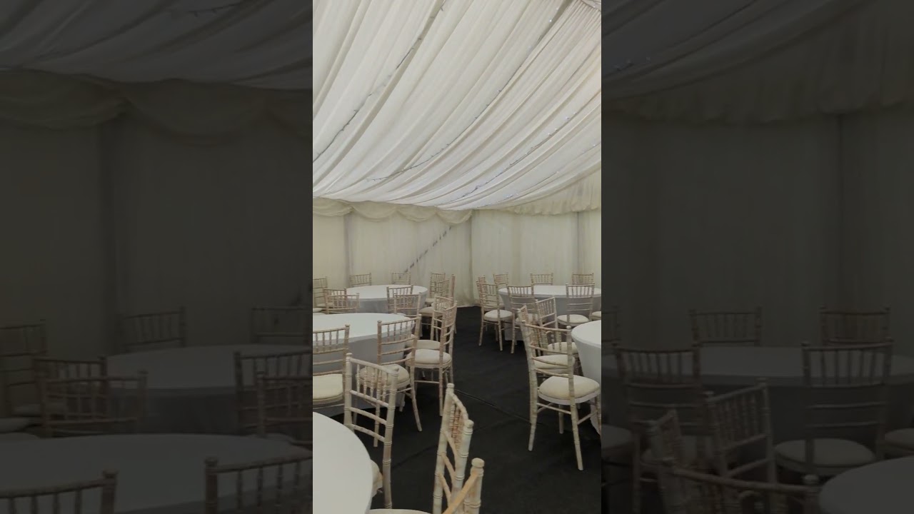 10m by 12m wedding marquee in #stanstedabbotts