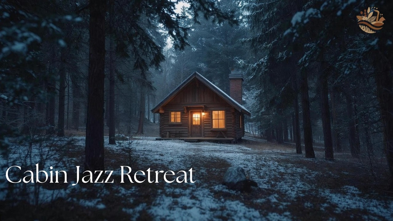Peaceful Mountain Cabin Jazz 🌲 Calm Lofi Jazz Ambience for Relaxation, Study & Sleep (4K)