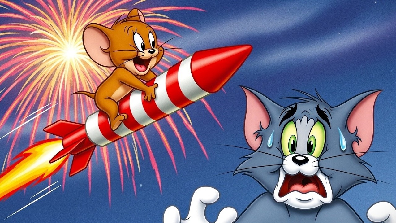 Jerry's Rocket Ride Revenge on Tom!🚀😱| Tom and Jerry