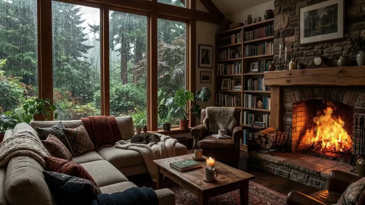 Rain on Window in Dark Room 🌧️ Fall Asleep Instantly | Cozy Rain Sounds for Deep Sleep (No Ads)
