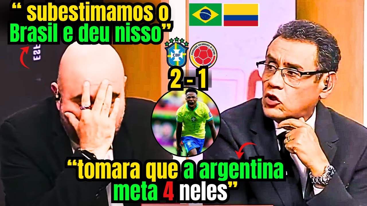 Derrota para o Brasil dói: Mídia da Colômbia chora e culpa tudo, menos o placar!