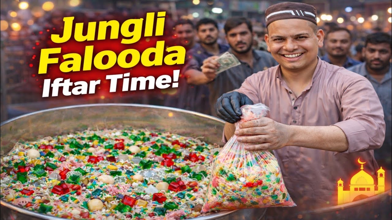 Jungli Falooda in Bangali Para Karachi 🇵🇰 | Iftar Special Rs 100 🔥|Karachi Street Food
