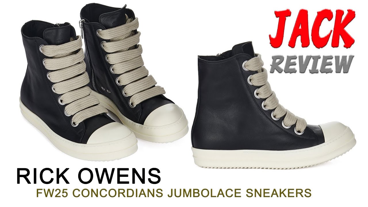 RICK OWENS FW25 CONCORDIANS JUMBOLACE SNEAKERS