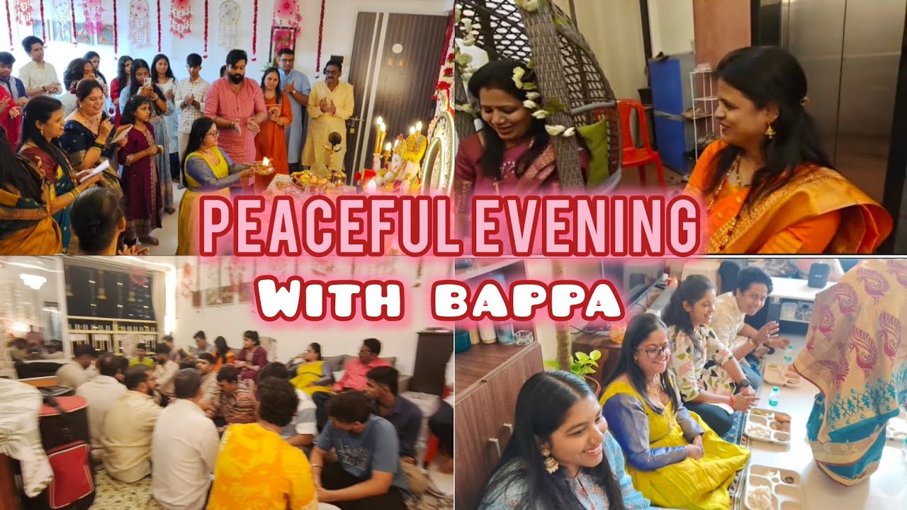 Peaceful Evening with Bappa ✨🙏 | Maghi Ganesh | Day-1 | part-4 |#sanskrutibana