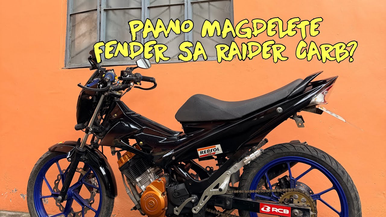 RAIDER 150 CARB DELETE FENDER TUTORIAL