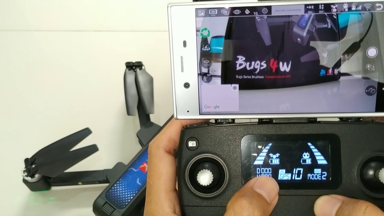 Tutorial cara terbang drone MJX Bugs 4w untuk pemula