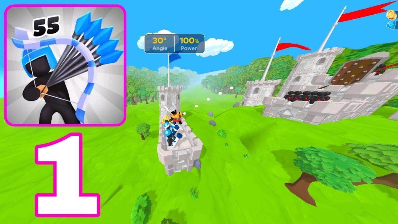 Merge Archers: Bow and Arrow - Gameplay Walkthrough Part 1 - Combine Aim Dominate (Android, iOS,)
