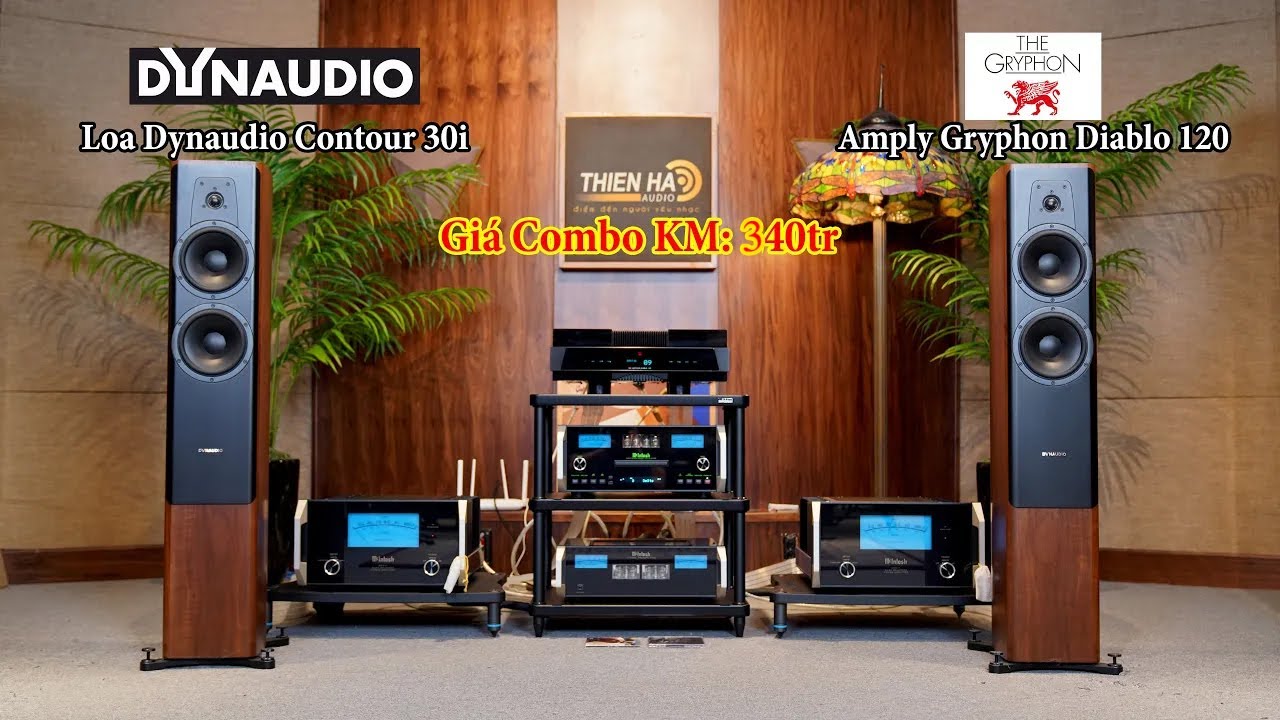 Loa Dynaudio Contour 30i + Amply Gryphon Diablo 120 - Phối Ghép Hay Cùng Quốc Tịch - Combo KM 340tr