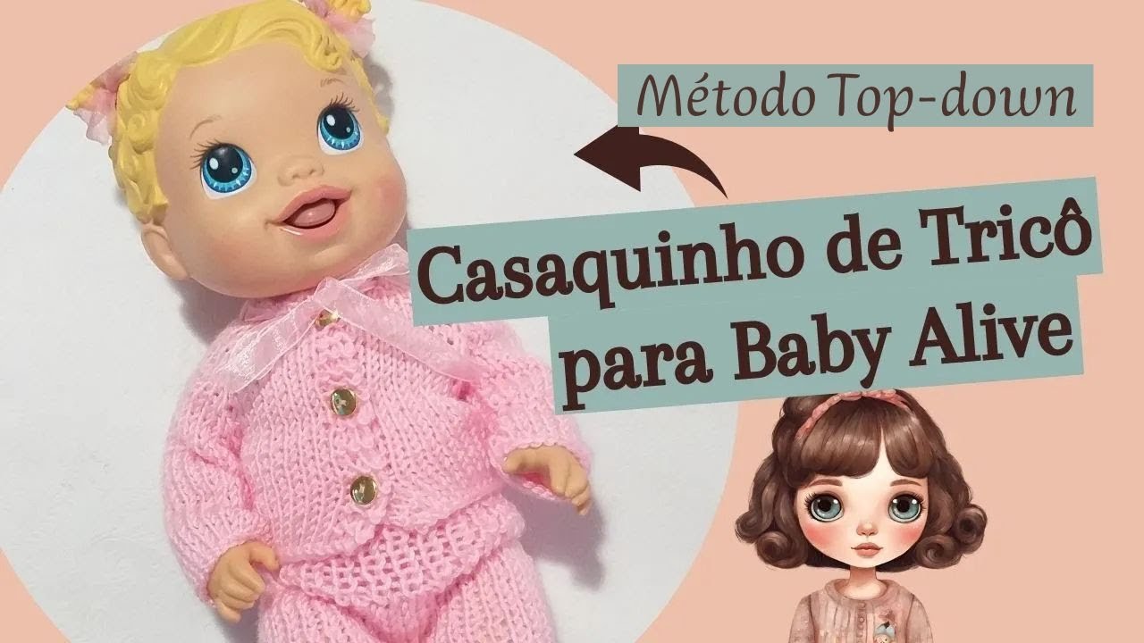 Método INCRÍVEL para fazer roupinhas de TRICÔ para BONECAS
