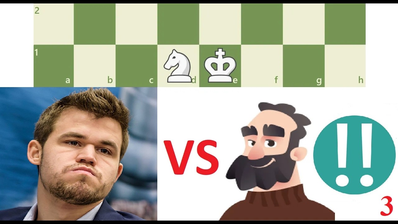 Can Magnus Carlsen beat Martin with 1 knight?