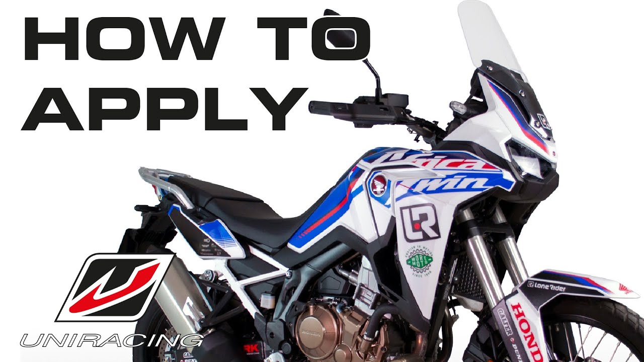 How to apply your graphic stickers kit for Honda Africa Twin CRF1100