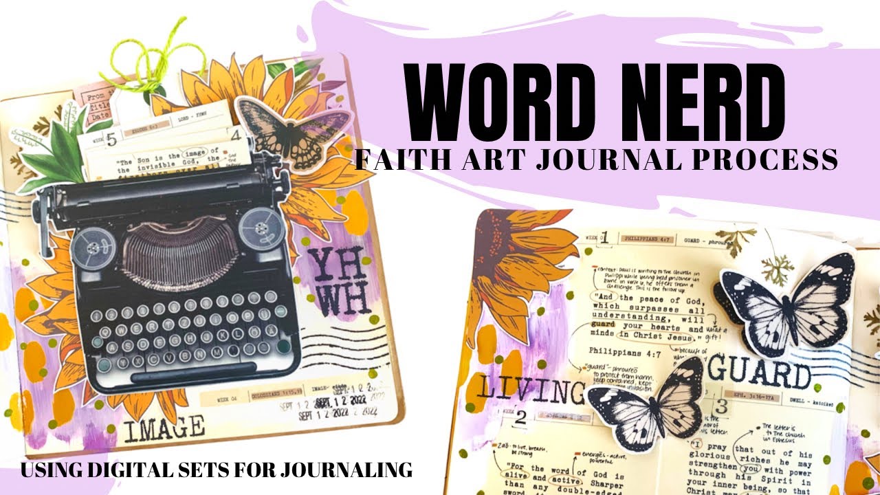 WORD NERD Faith Art Journal Process Video