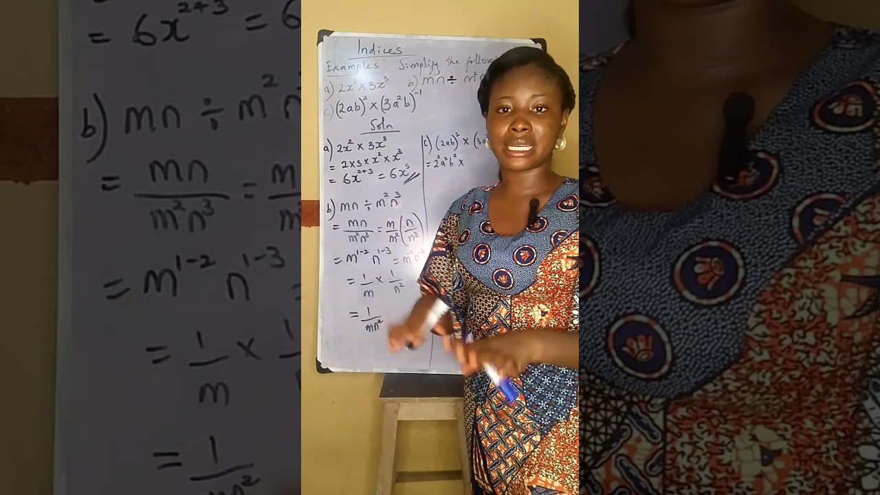 Solved Examples on indices