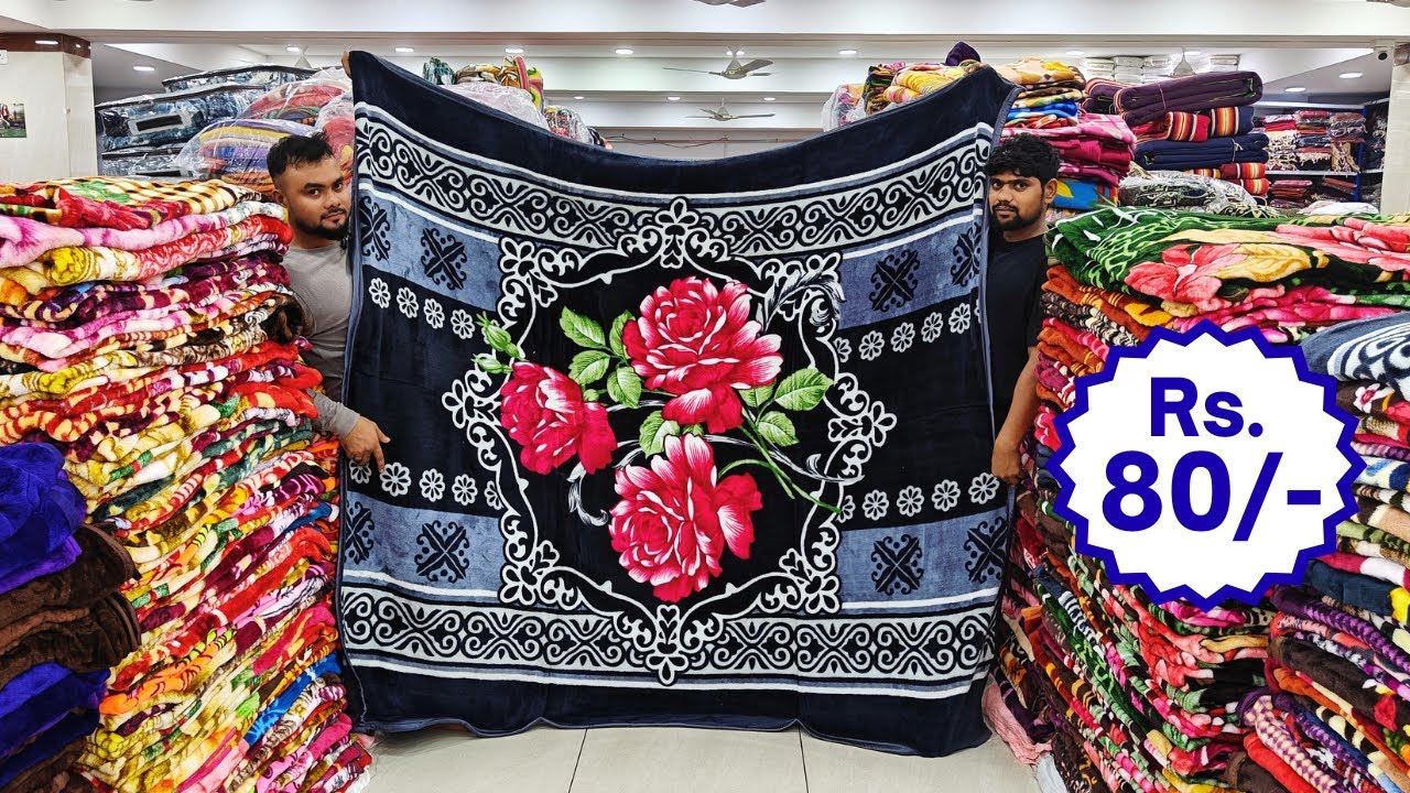 Winter Special Premium Quality Handloom Blankets Mint Blankets Only At ₹ 80/-