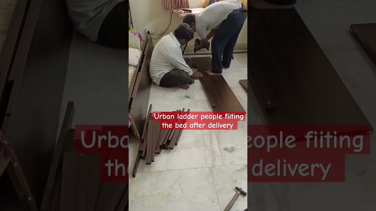 #urbanladder Guys fitting the bed today #bed #kuchbhi