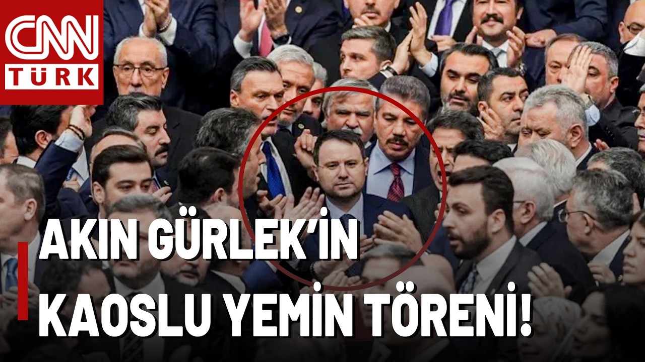 TBMM'de Olaylı Yeminin Görüntüleri: Akın Gürlek Böyle Yemin Etti!