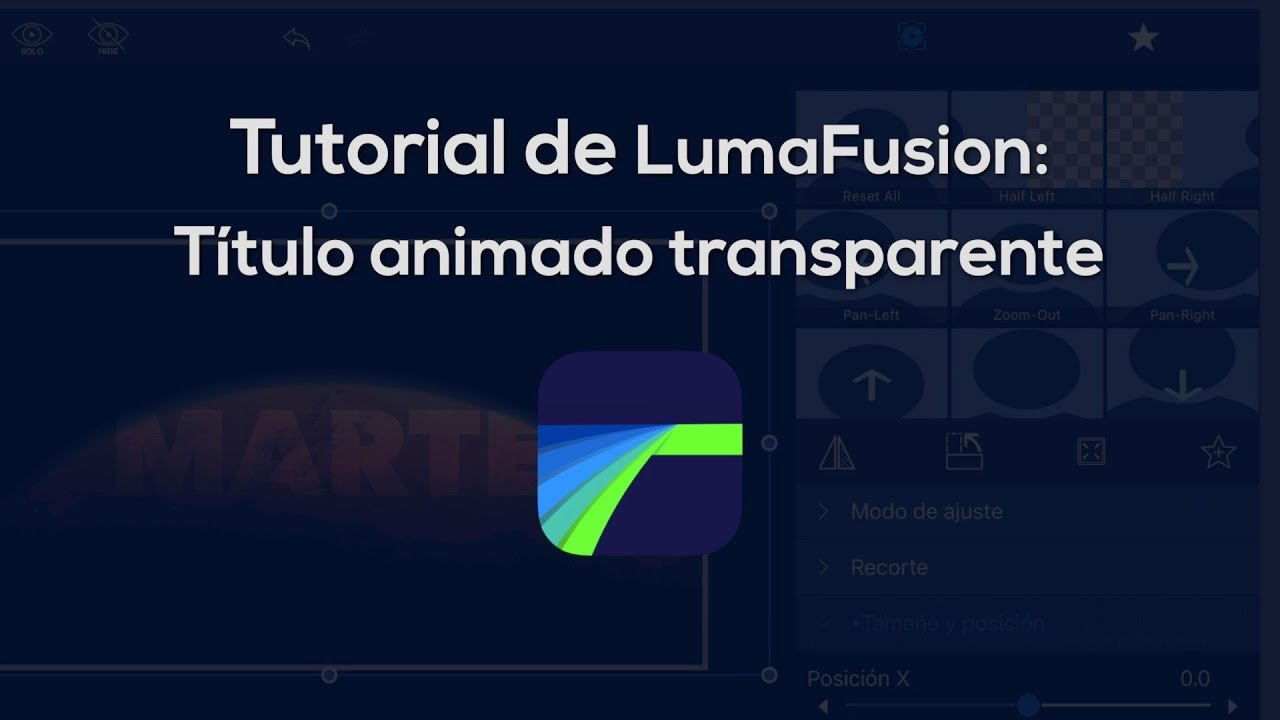 📲 Tutorial LumaFusion 👉🏻 Título animado transparente