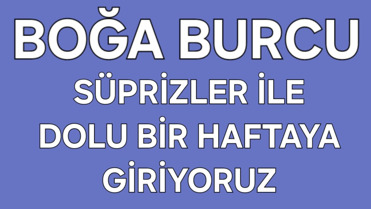 19 - 25 OCAK HAF. 2026 BOĞA BURCU TAROT FALI #AŞK #PARA #İŞ SÜPRİZLER İLE DOLU BİR HAFTAYA GİRİYORUZ