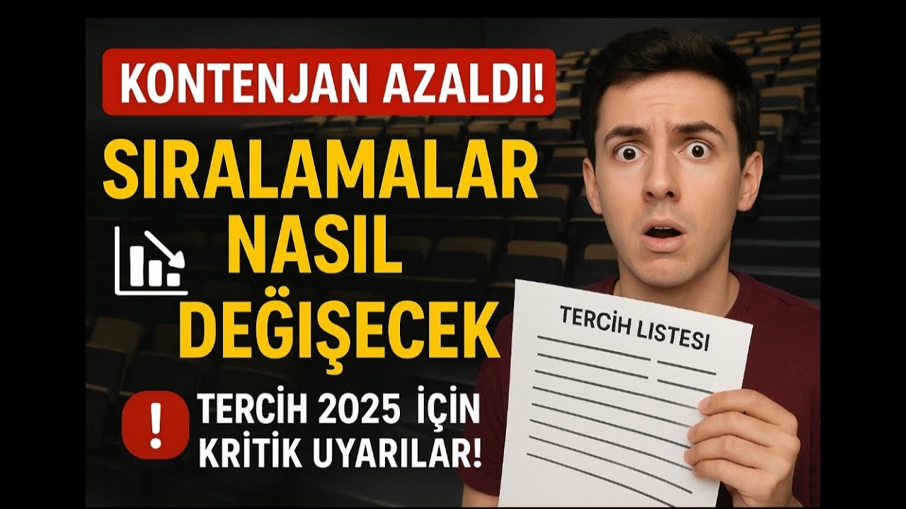 Kontenjan Azaltılması Tercihleri Nasıl Etkileyecek? Hemşirelik ve Hukuk Çeker Mi? YKS Tercih 2025