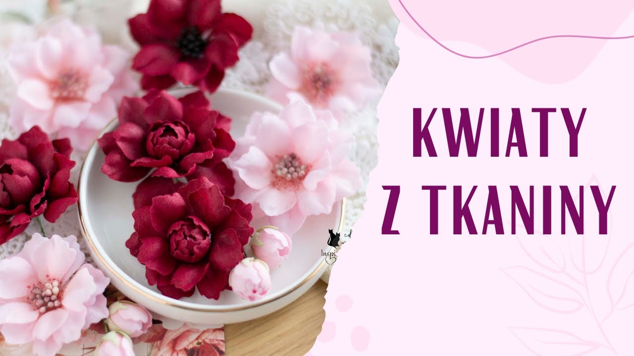 Jak zrobić kwiaty z tkaniny do kolekcji papierów? | How to make fabric flowers? | DT @ZieloneKoty