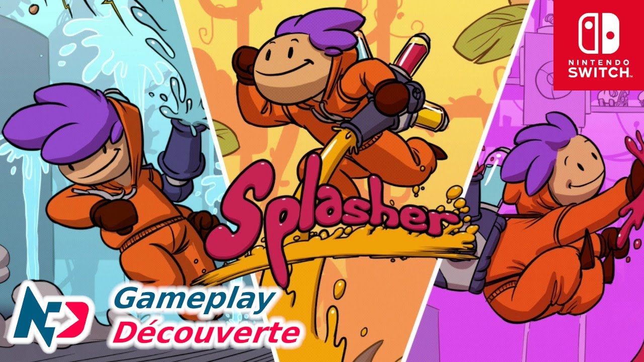 Splasher - Nintendo Switch Gameplay [FR]