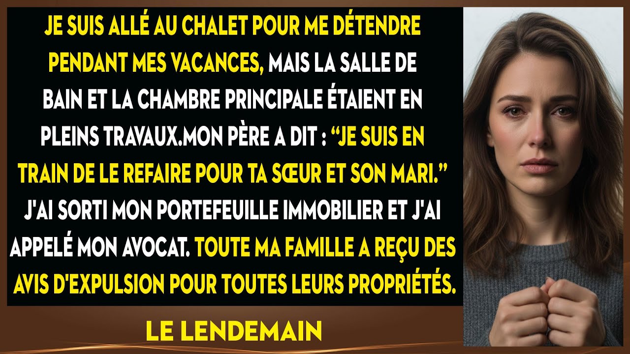 Je Suis Allé À Ma Cabane Pour Décompresser, Mais La Chambre Et La Salle De Bain Sont En Chantier.