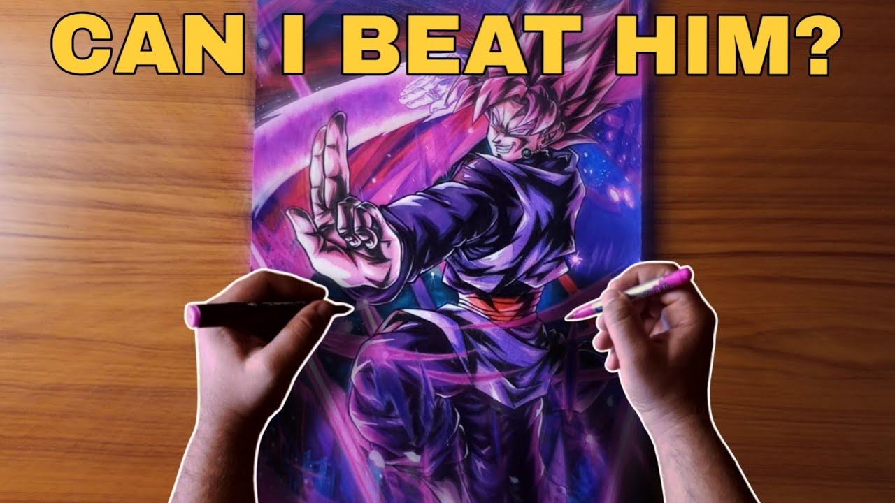 DRAWING GOKU BLACK JUST LIKE HITRO ART!! @Hitroart