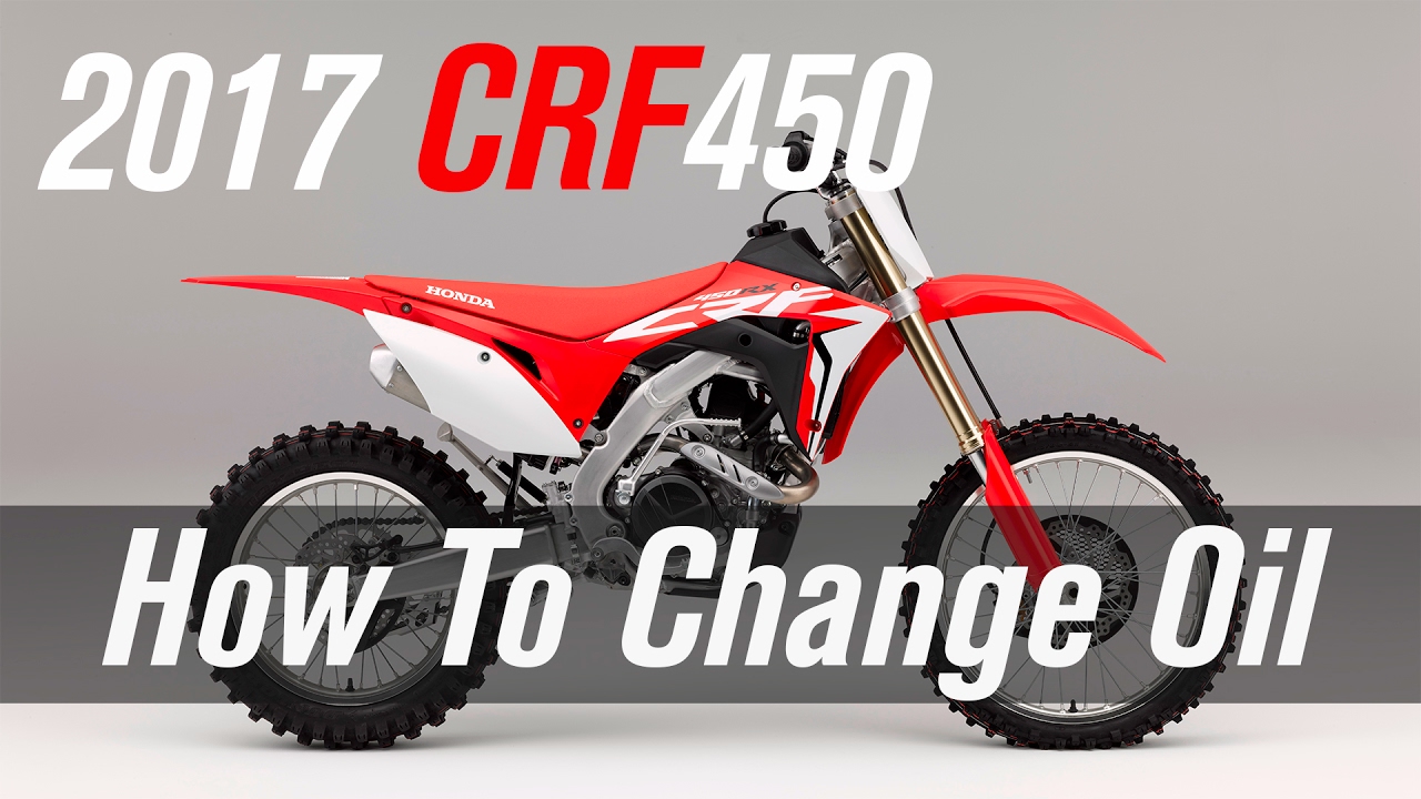 Как заменить масло в Honda CRF450R/RX 2017 года