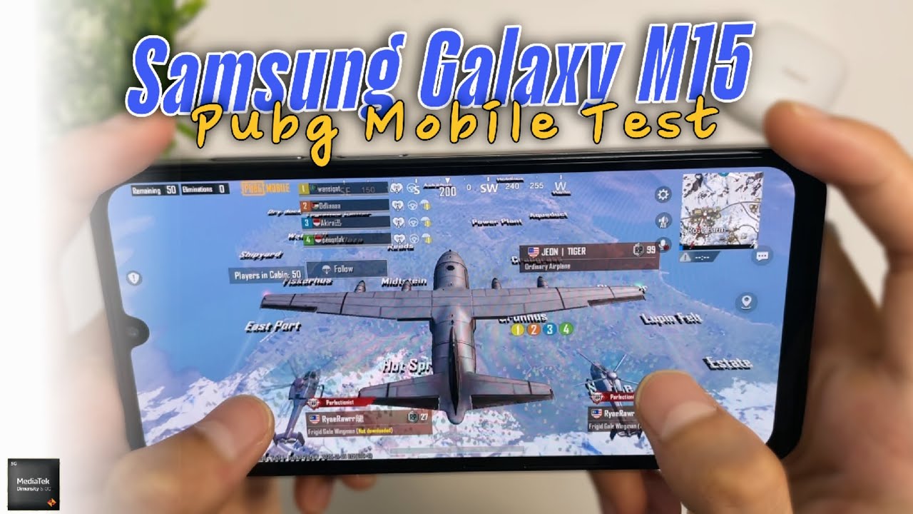 Samsung Galaxy M15 Mediatek Dimensity 6100+ Pubg Mobile Gaming Test 2025