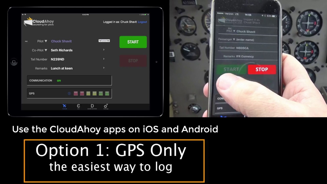 Logging and Importing Flights to CloudAhoy