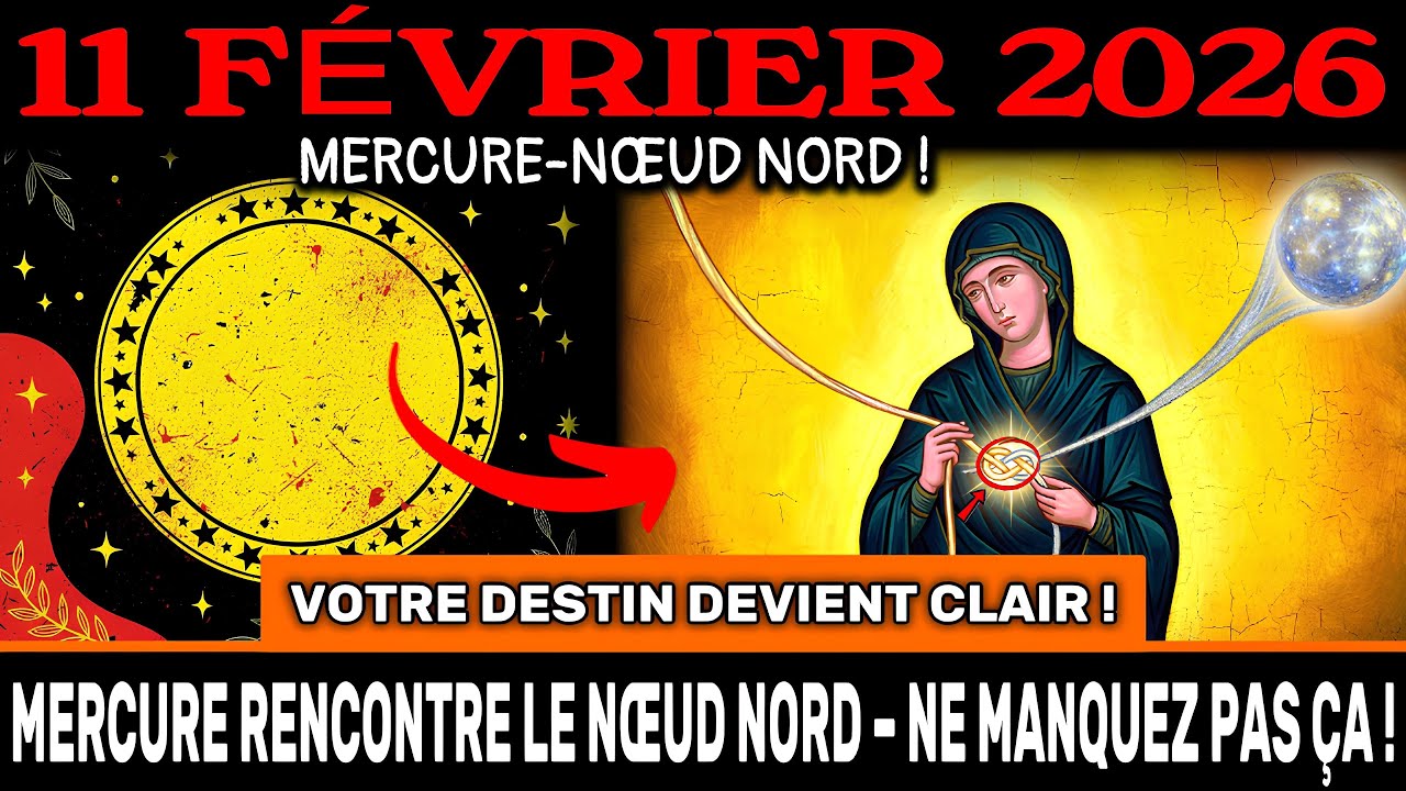 ÇA COMMENCE ! MERCURE RENCONTRE LE NŒUD NORD ! 11 fév – Votre DESTIN se révèle avec CLARTÉ !